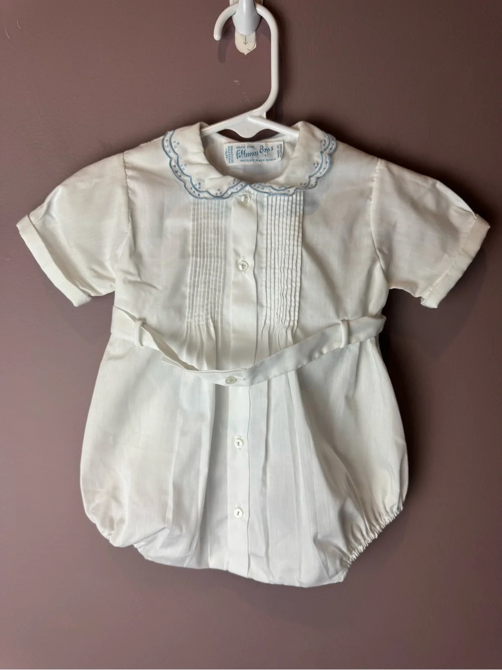Feltman Brothers Button Belt Creeper white blue